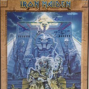 2008 Iron Maiden Band Original SIGNED World Tour Poster REPRODCTION (RP)